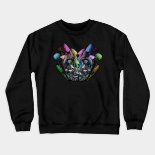 Mushroom Skull Crewneck Sweatshirt